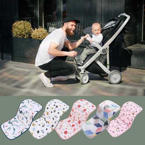 1Pc Pushchair Pram Car Stroller Seat Liner Mat Cotton Baby Stroller Seat Cushion - Picture 2 of 15