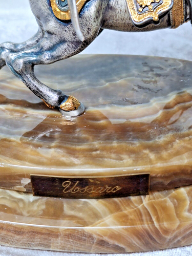 Escultura de soldado húsar de bronce dorado Giuseppe Vasari Anna Danesin 221/400 Italia - Imagen 9 de 24