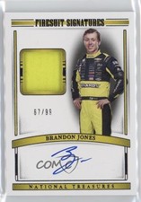 2024 Panini National Treasures Firesuit Signatures /99 Brandon Jones Auto 0s3