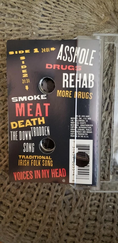 Denis Leary - No cure for cancer - Cassette Tape - hole punch promo - near mint - Image 2 of 2