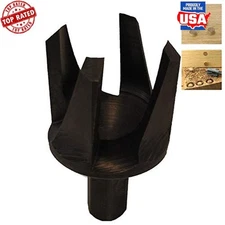 1" Tapered Plug Cutter Hex Drive Hardened Steel No Glue Quick Change Chuck New