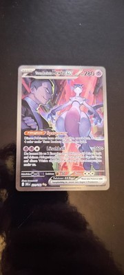 Team Rockets Mewtu ex/EX 231/182 Secret Rare Holo Deutsch KP 280 Paldea
