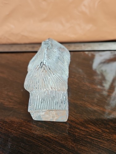 Stamped Waterford Crystal Lismore Cottage Figurine Desk Paperweight Ireland - Picture 4 of 12