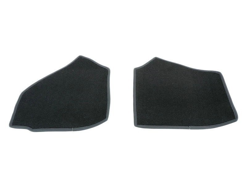 Juego de alfombras negras alfombra terciopelo con ribete de cuero sintético para Opel Manta A Foto 3 de 4