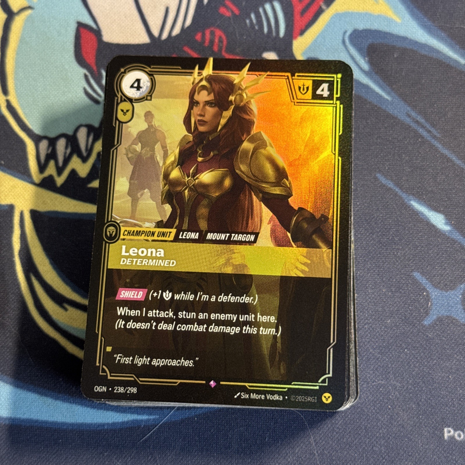 Leona - Determined Foil 238/298 Origins Riftbound League of Legends
