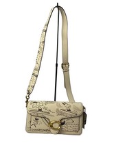 COACH PEANUTS Shoulder Bag Leather WHT