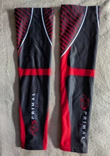PRIMAL Cycling Arm Warmers Adult Mens XXL 2XL Red Black