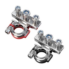 2pcs Battery Terminal Connectors Battery Cable Ends Car 3 Way Wire Cable Te...