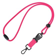 Breakaway Neck Lanyard, ID Badge, Adjustable, Heavy Duty, Pink, Detachable