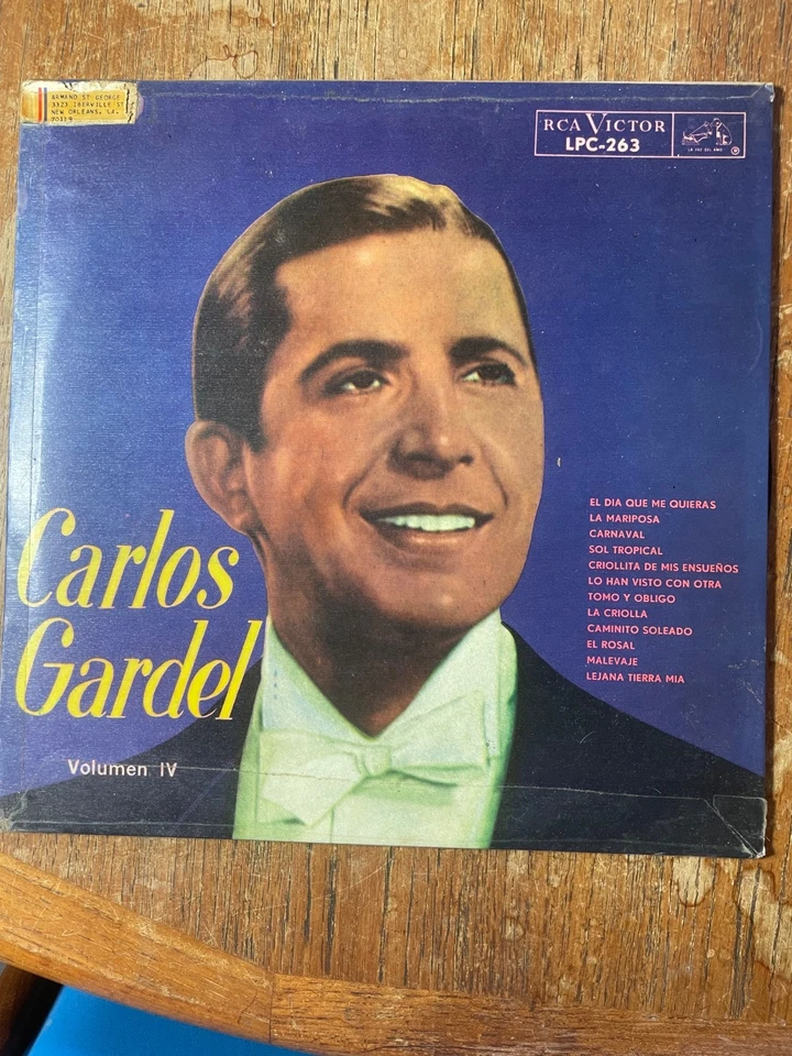 Carlos Gardel – Carlos Gardel Vol. IV (Colombia) LP Vinyl VG - Image 2 of 4