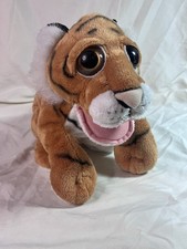 Petting Zoo Tiger Big Sad Eyes 1994 plush stuffed animal  cat Vtg