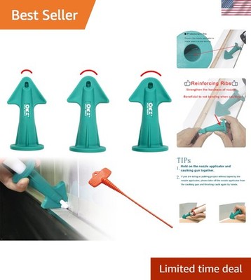 Caulking Gun Nozzle Adapter Set Silicone Reusable Sealant Tools 3 Sizes