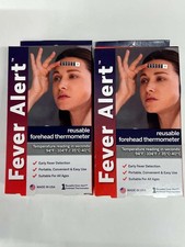 Fever Alert Forehead Thermometer Strips 2 Pack Reusable For Adults Kids Babies