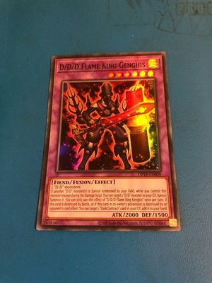 Yugioh Super Rare D/D/D Flammenkönig Dschingis OP19-DE009