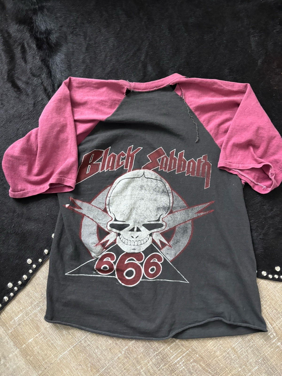 Extremely Rare Vintage Death Riders 666 70s Black Sabbath Ozzy Osbourne Shirt image 4