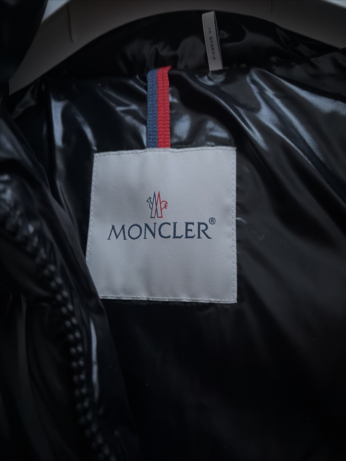 Moncler Moka Puffer Coat Down Jacket Long Hooded New 1 Black Women’s Shiny NWOT thumbnail 7