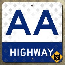 Kentucky AA Highway marker road sign state route 9 10 Alexandria Ashland 24x24