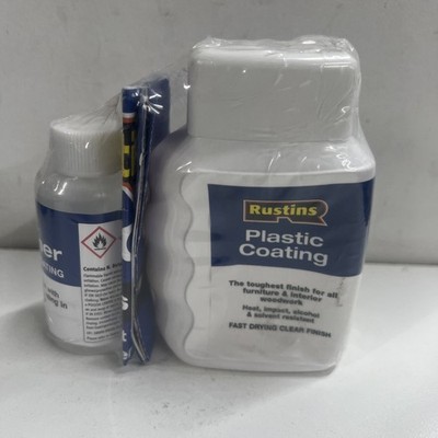 Kunststoffbeschichtung und Härter Glanzfinish Rustins 250ml zweiteiliger Holzlack