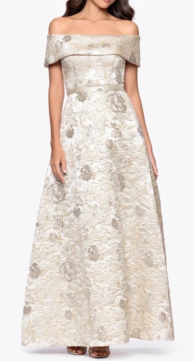 ivory xscape dresses Xscape lace Sleeveless Rushed Dress Sz 12 Ivory