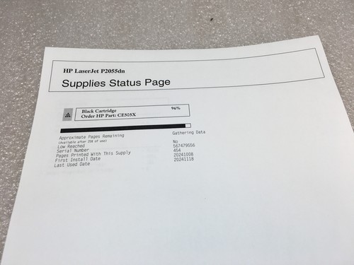 HP LaserJet P2055dn Workgroup Laser Printer CE459A With 96% Toner And 90k pgs - Picture 10 of 12