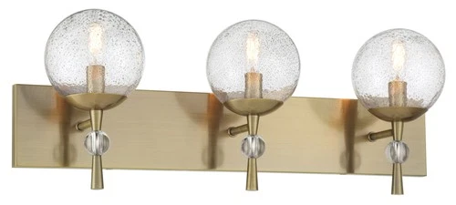 Minka Lavery 1333 Populuxe 3 Light 28"W Vanity Light - Oxidized Aged Brass - Picture 1 of 9