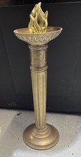 Rare Vintage 1984 Olympic Games Los Angeles TOC Brass Torch Candlestick Holder