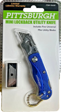 PITTSBURG MINI NAVAJA DE AFEITAR DE BOLSILLO CUCHILLO UTILITARIO "¡La mejor herramienta de bolsillo de todos los tiempos!! El color varía "