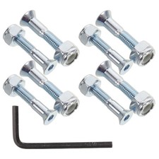 8 Sets Skateboard Hardware Bolts Carbon Steel Truck Mounting Screws