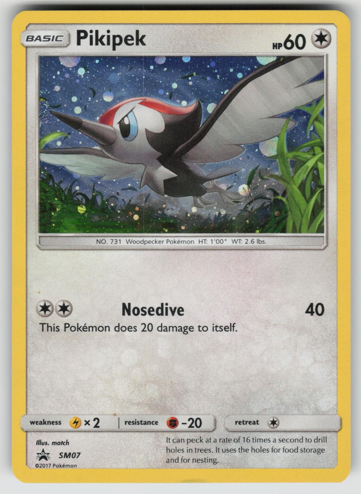 Pikipek - SM07 Holo Promo Sun & Moon Promo Pokemon Near Mint