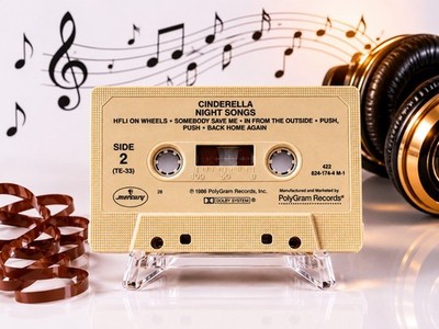 Cinderella :Night Songs :Cassette Tape Only No Artwork/Case