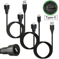 5Gbps USB3.0 USB2.0 Male to Type C Male Cable with Threaded Designing Efficient
