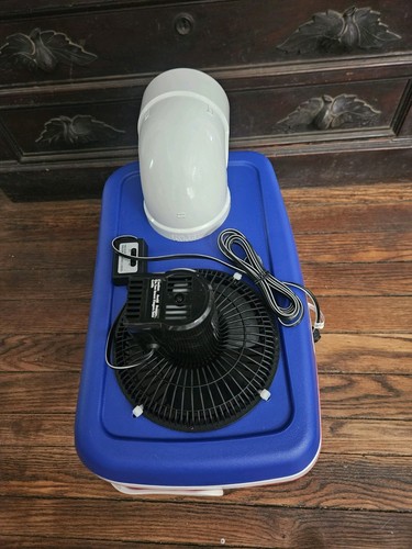 Onos 28qt Portable Air Conditioner Ice Swamp Cooler 12V Fan & 110V Wall Adapter - Picture 7 of 9