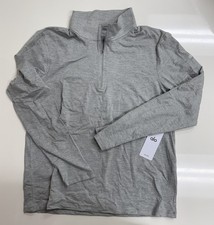 Alo Yoga Men  s Conquer 1/4 Zip Reform Long Sleeve Pullover Heather Grey L NWT
