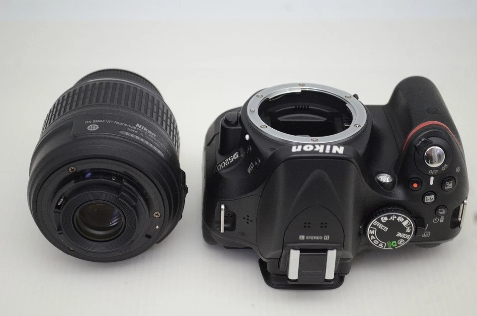 Cámara digital Nikon D5200 24,1 MP cuerpo negro con AF-S DX 18-55 mm VR #251029aa Foto 3 de 4