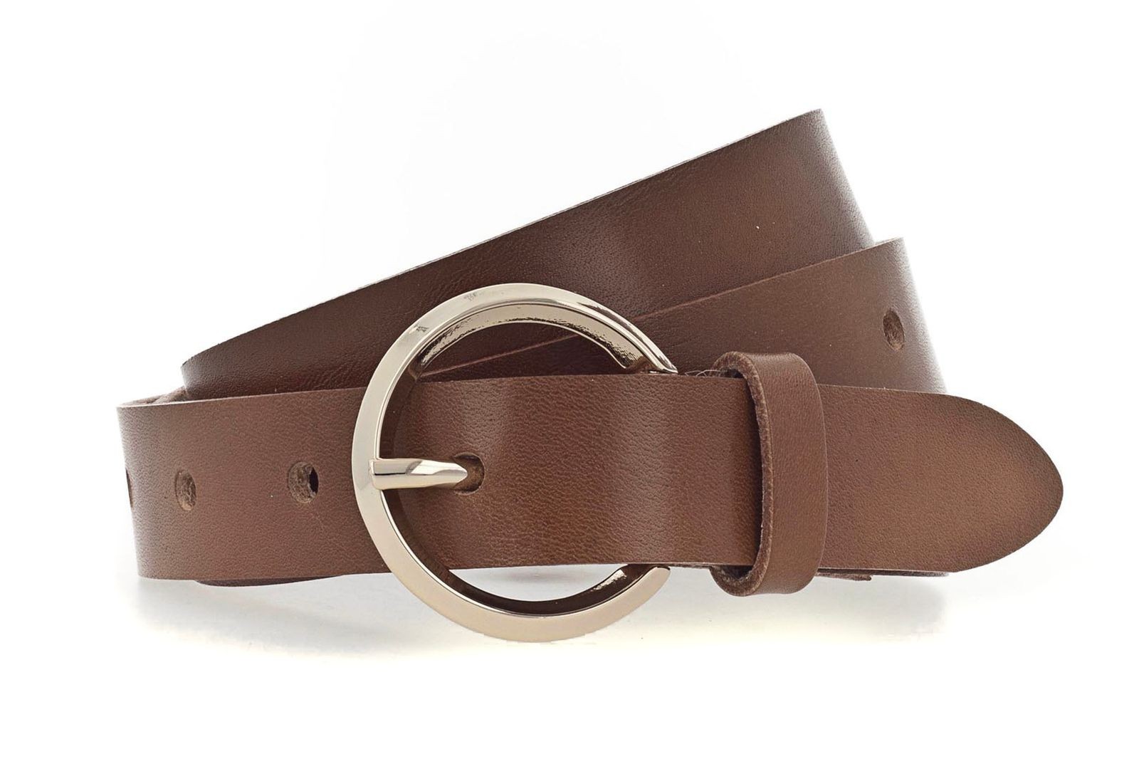 Vanzetti belt 25mm Leather Belt W75 Mid Brown
