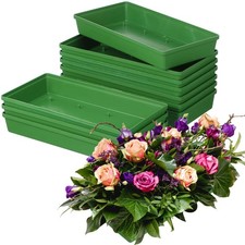 Floral Foam Cage Rectangle Green Mud Holder Flower Arrangement Wedding 10 PCS