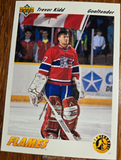 1991-92 Upper Deck Trevor Kidd Rookie Card RC #449 Calgary Flames Mint
