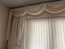 Curtains, Swags, Tails & Chrome Tie Backs