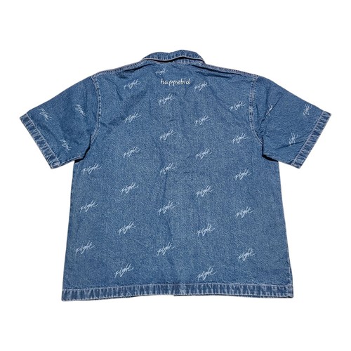 BRAND NEW Jordan Flight Heritage Denim Button Up FN4653-436 Men M Fast Shipping - Picture 2 of 2
