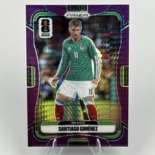 2026 Panini Prizm FIFA World Cup #291 Santiago Gimenez Purple Hyper Prizms #/299