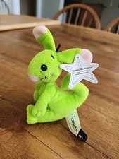 2004 McDonald's NeoPets Green Blumaroo Plush, Hearts On His Feet