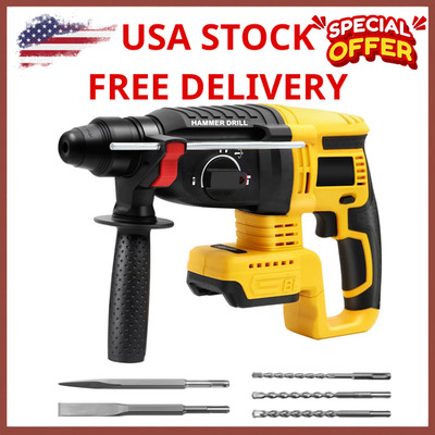 Cordless SDS Hammer Drill for Dewalt 20V MAX Battery, Brushless Rotary Hammer...