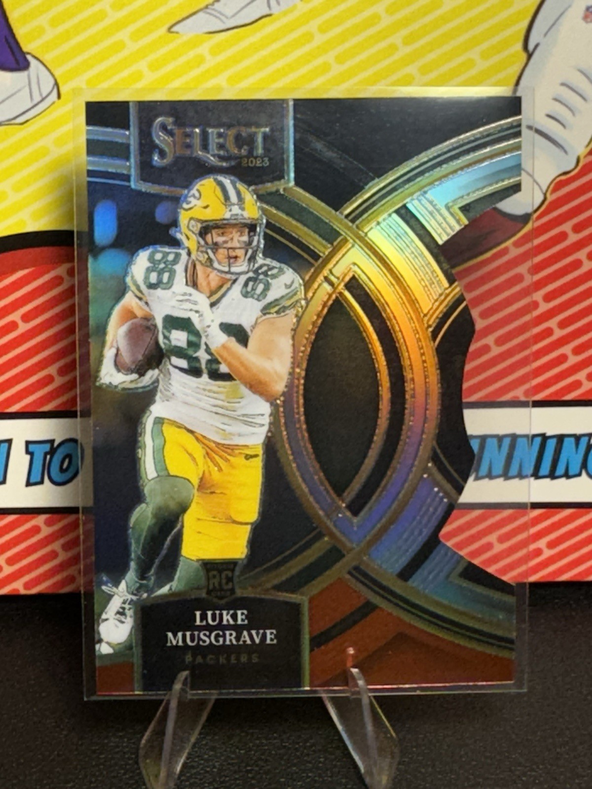 2023 Panini Select Premier Level Luke Musgrave #166 Black Red Prizm Die-Cut (RC)