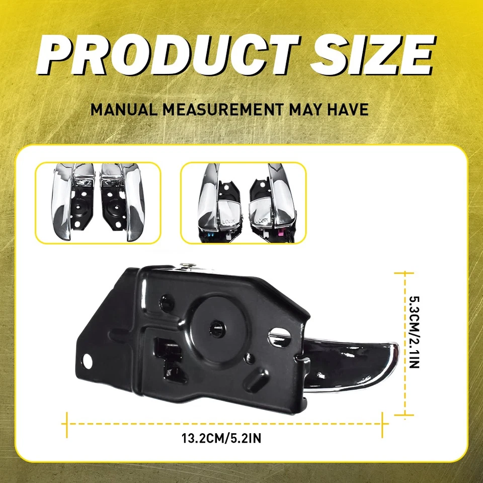 4 piezas manijas interiores de puerta delanteras traseras 2002-2005 para Hyundai Sonata 826103D010 Foto 4 de 4
