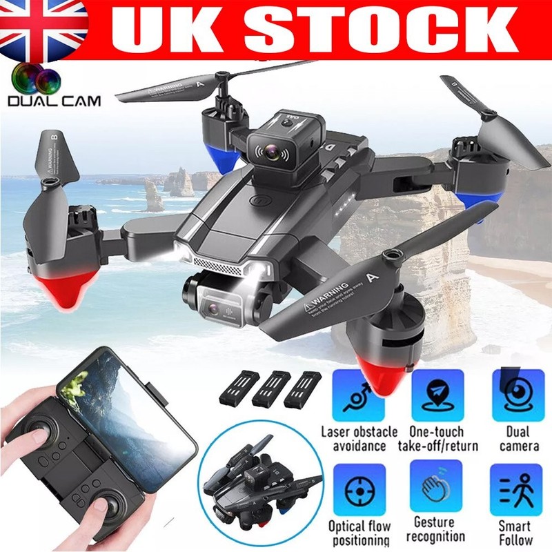 Mini Drone with Camera 4K HD FPV Foldable RC Quadcopter 360°Flip for Kids Adults