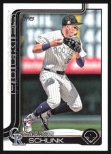 2025 Topps Aaron Schunk RC #196 Colorado Rockies
