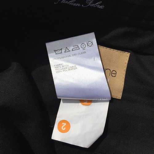M&S Collezione Angelico Mens Navy Blue Check Trousers W40 L31 Italian Fabric - Picture 13 of 14