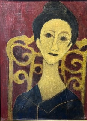 Bess Elliott Painting Woman