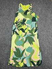Title Nine Danvers Midi Dress Medium Aloha Nature Athletic Stretch Sundress NWT