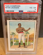 Rare 1910 T220 Mecca Champions of Boxing Peter Jackson PSA 4 VG-EX